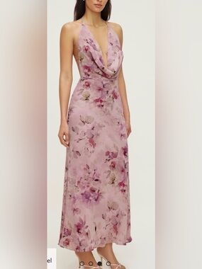 Dynamite Dusty Rose Satin Slip Dress
